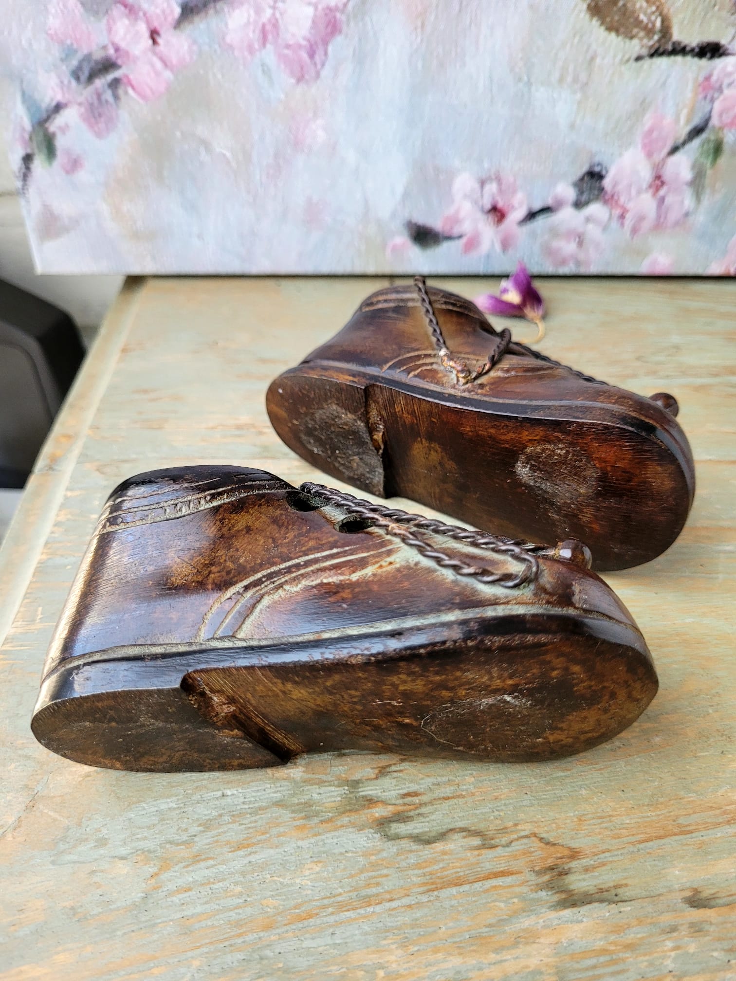 Detalle de cordones y óxido verdoso